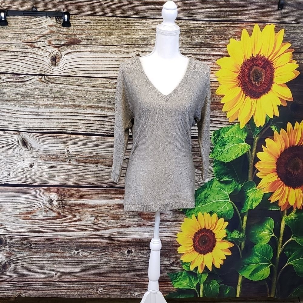 New York & Company v- neck long Sleeve sweater